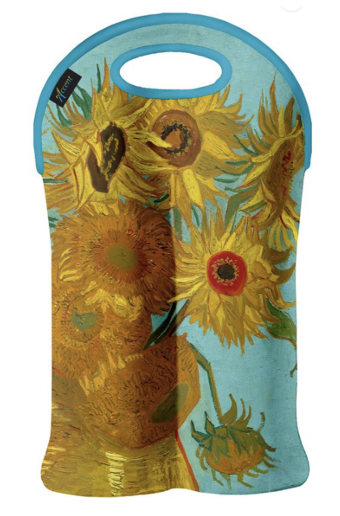 Van Gogh Sunflower Double Wine Bottle Tote